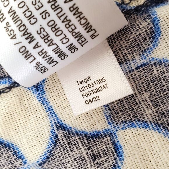 Ava & Viv Dress Women's Size 2X Blue White Geometric Halter Neck Pockets New - Picture 14 of 14